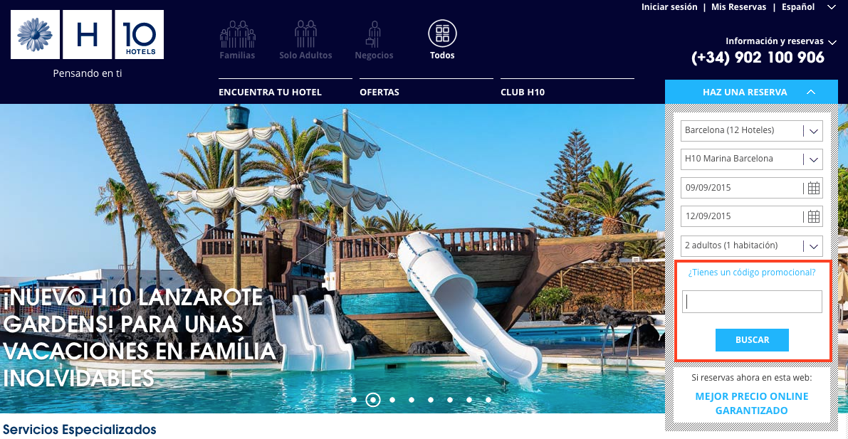 Código promoción H10 Hotels 2022 AhorraViajes